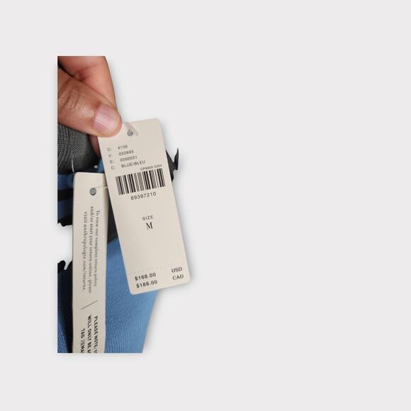 NEW Maeve Womens Sporty Stripe Mini Dress Blue Green M Bodycon Y2K Retro Glam - Picture 5 of 13